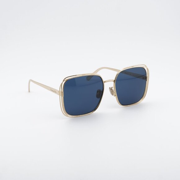 Dior FILDIOR S1U B0B0 Sunglasses Gold Square Frame, Blue Lenses main image 7